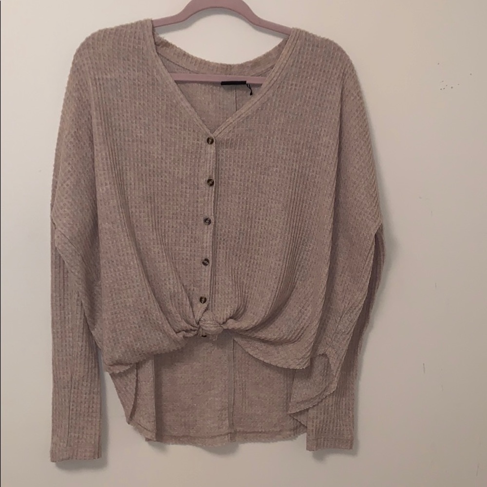 out from under jojo thermal button front top